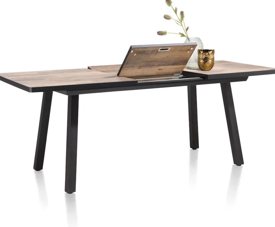 Avalox, uitschuif bartafel 160 (+ 50) x 98 cm - kleur driftwood - 4 poot