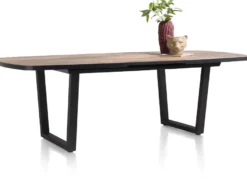 Avalox, uitschuiftafel ovaal 190 (+ 60) x 110 cm - kleur driftwood - V poot