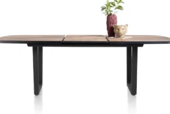 Avalox, uitschuiftafel ovaal 190 (+ 60) x 110 cm - kleur driftwood - V poot