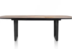 Avalox, uitschuiftafel ovaal 190 (+ 60) x 110 cm - kleur driftwood - V poot