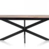 Avalox, uitschuiftafel ovaal 190 (+ 60) x 110 cm - kleur driftwood - centrale poot