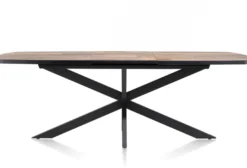 Avalox, uitschuiftafel ovaal 190 (+ 60) x 110 cm - kleur driftwood - centrale poot