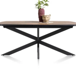Avalox, uitschuiftafel ovaal 190 (+ 60) x 110 cm - kleur driftwood - centrale poot