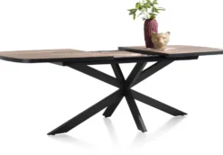 Avalox, uitschuiftafel ovaal 190 (+ 60) x 110 cm - kleur driftwood - centrale poot