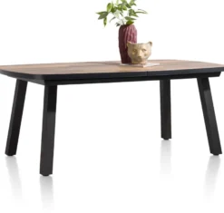 Avalox, uitschuiftafel ovaal 190 (+ 60) x 110 cm - kleur driftwood - 4 poot