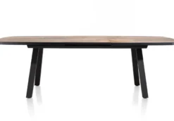 Avalox, uitschuiftafel ovaal 190 (+ 60) x 110 cm - kleur driftwood - 4 poot
