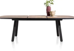 Avalox, uitschuiftafel ovaal 190 (+ 60) x 110 cm - kleur driftwood - 4 poot