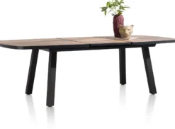 Avalox, uitschuiftafel ovaal 190 (+ 60) x 110 cm - kleur driftwood - 4 poot