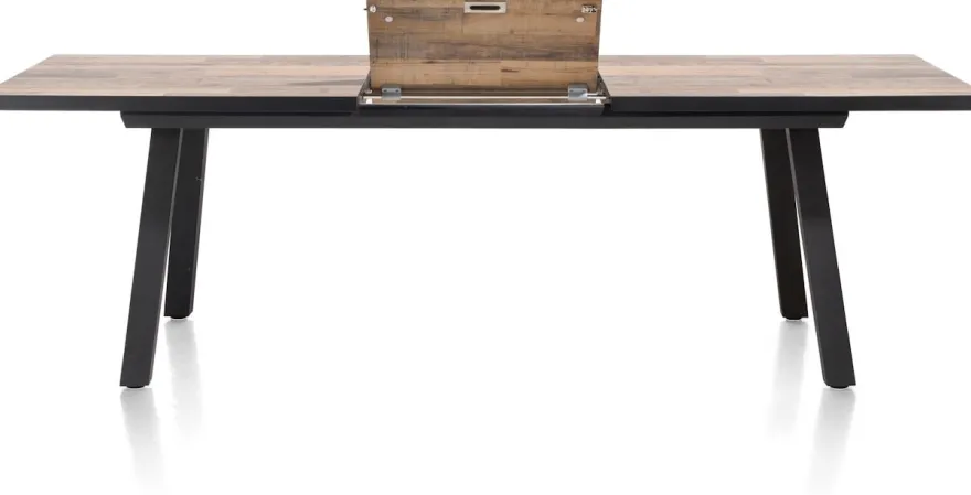 Avalox, uitschuiftafel 190 (+ 60) x 98 cm - kleur driftwood - 4 poot