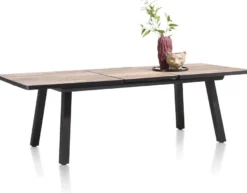 Avalox, uitschuiftafel 190 (+ 60) x 98 cm - kleur driftwood - 4 poot