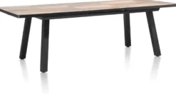 Avalox, uitschuiftafel 190 (+ 60) x 98 cm - kleur driftwood - 4 poot