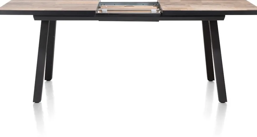 Avalox, uitschuiftafel 160 (+ 50) x 98 cm - kleur driftwood - 4 poot