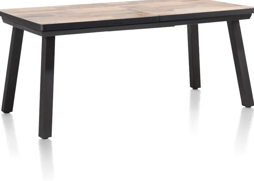Avalox, uitschuiftafel 160 (+ 50) x 98 cm - kleur driftwood - 4 poot