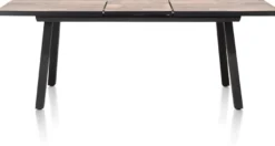 Avalox, uitschuiftafel 160 (+ 50) x 98 cm - kleur driftwood - 4 poot