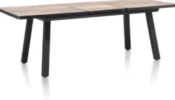 Avalox, uitschuiftafel 160 (+ 50) x 98 cm - kleur driftwood - 4 poot