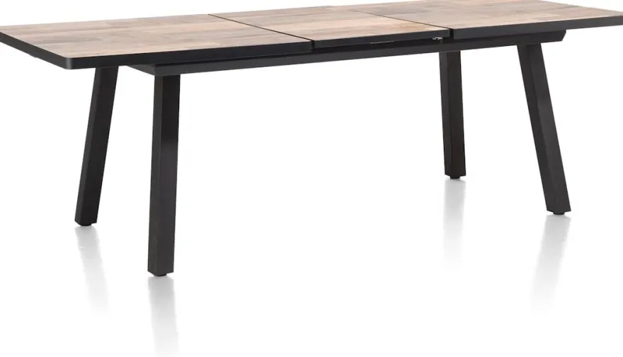 Avalox, uitschuiftafel 160 (+ 50) x 98 cm - kleur driftwood - 4 poot
