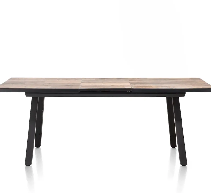 Avalox, uitschuiftafel 160 (+ 50) x 98 cm - kleur driftwood - 4 poot