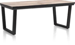 Avalox, uitschuiftafel 190 (+ 60) x 98 cm - kleur driftwood - V poot