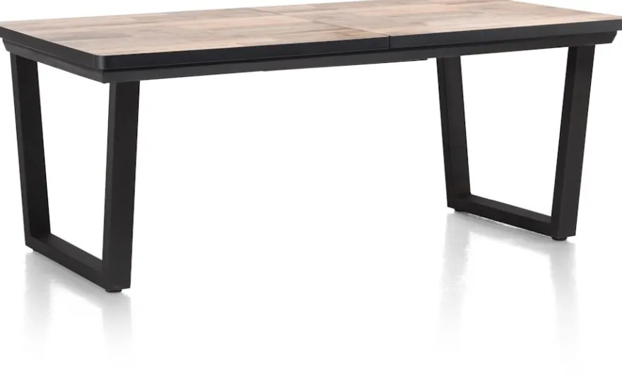 Avalox, uitschuiftafel 190 (+ 60) x 98 cm - kleur driftwood - V poot