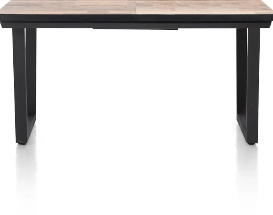 Avalox, uitschuiftafel 160 (+ 50) x 98 cm - kleur driftwood - V poot