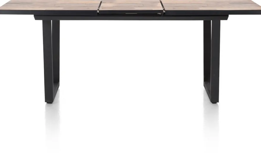 Avalox, uitschuiftafel 160 (+ 50) x 98 cm - kleur driftwood - V poot