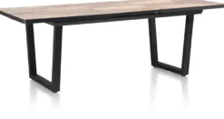Avalox, uitschuiftafel 160 (+ 50) x 98 cm - kleur driftwood - V poot