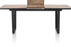 Avalox, uitschuiftafel 160 (+ 50) x 98 cm - kleur driftwood - V poot