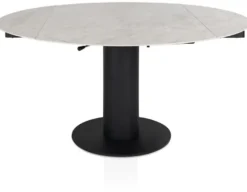 Avellino, uitschuiftafel rond 90 (+ 2 x 30 cm) x 150 cm