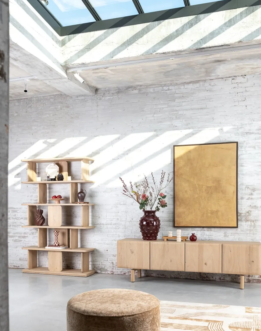 Azulaar, roomdivider 120 cm - 20-niches