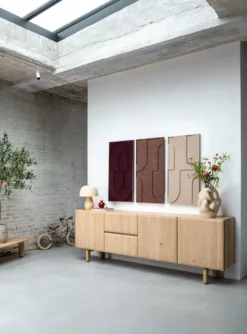 Azulo, dressoir 240 cm - 3-deuren + 2-laden