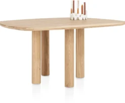 Azulo, eetkamertafel 160 x 130 cm - 4-poten