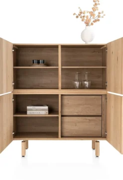 Azulo, highboard 120 cm - 4-deuren