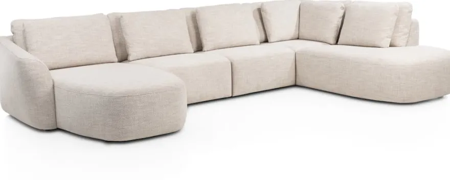 Basento, Longchair links - 2,5 zits zonder armen - ottomane groot rechts
