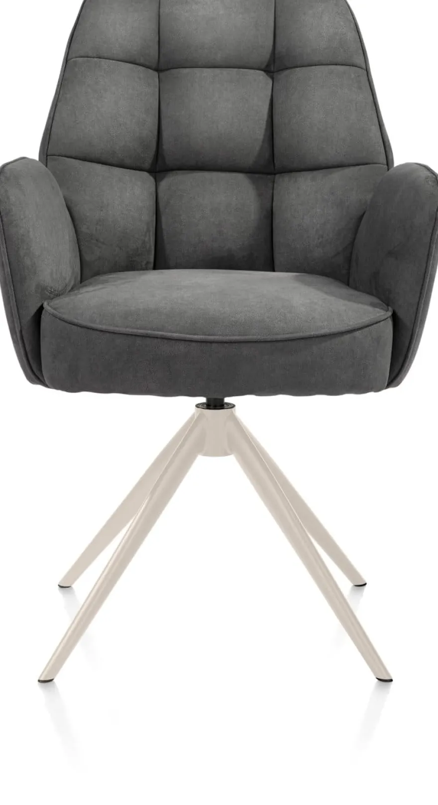 Bell, armstoel - creme frame - draaibaar - relax - pocket - stof Calabria - Antraciet
