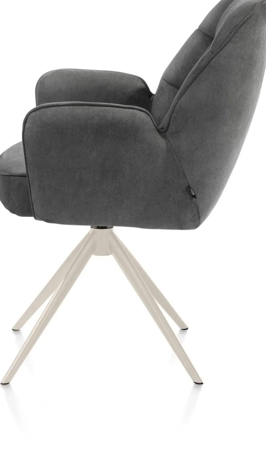 Bell, armstoel - creme frame - draaibaar - relax - pocket - stof Calabria - Antraciet