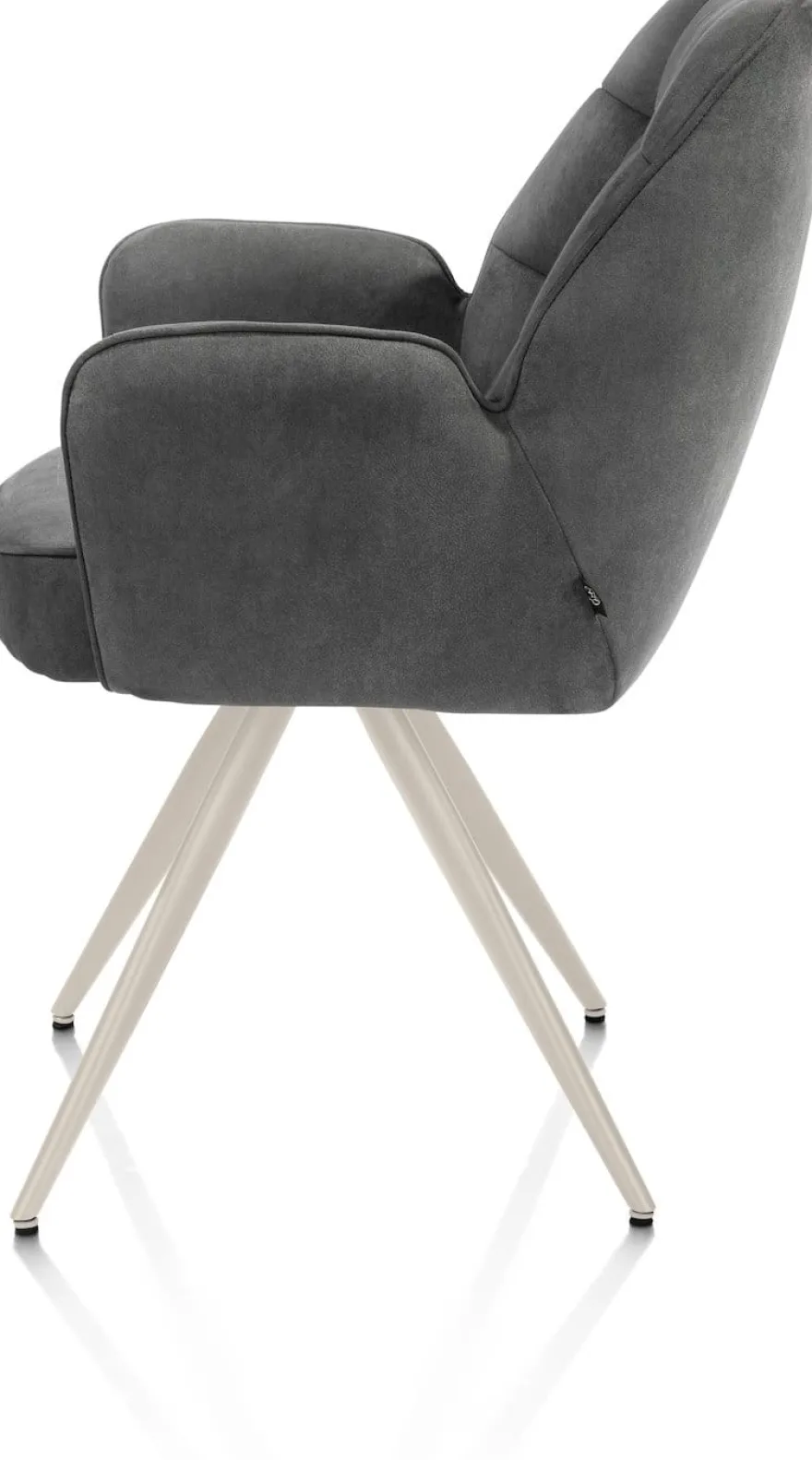 Bell, armstoel - creme frame - pocket - stof Calabria - Antraciet