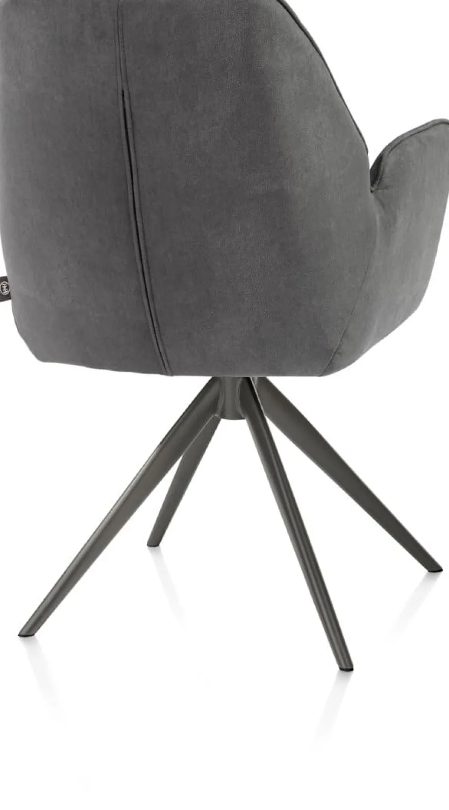 Bell, armstoel - grafiet frame - draaibaar - pocket - stof calabria - Antraciet
