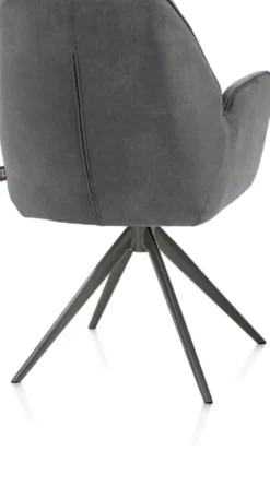 Bell, armstoel - grafiet frame - draaibaar - relax - pocket - combi Calabria/Vada - Antraciet