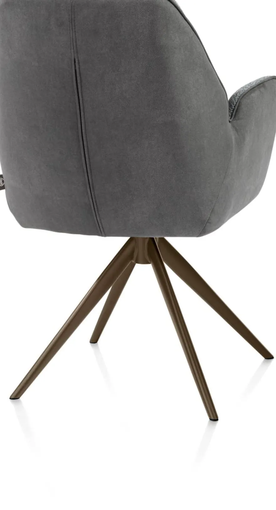 Bell, armstoel - steelbrown frame - draaibaar - pocket - combi Calabria/Vada - Antraciet