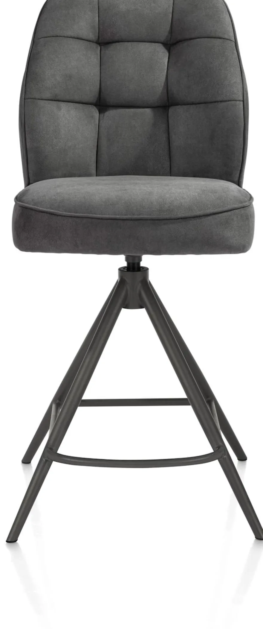 Bell, barstoel - grafiet frame - draaibaar - pocket - stof calabria - Antraciet
