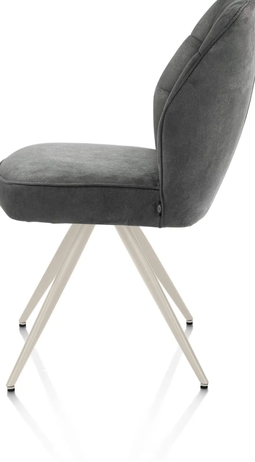 Bell, eetkamerstoel - creme frame - pocket - stof Calabria - Antraciet