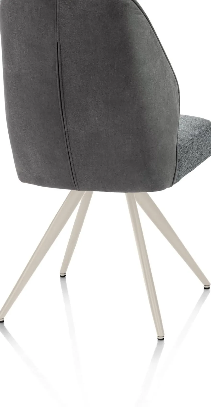 Bell, eetkamerstoel - creme frame - pocket - combi Calabria/Vada - Antraciet