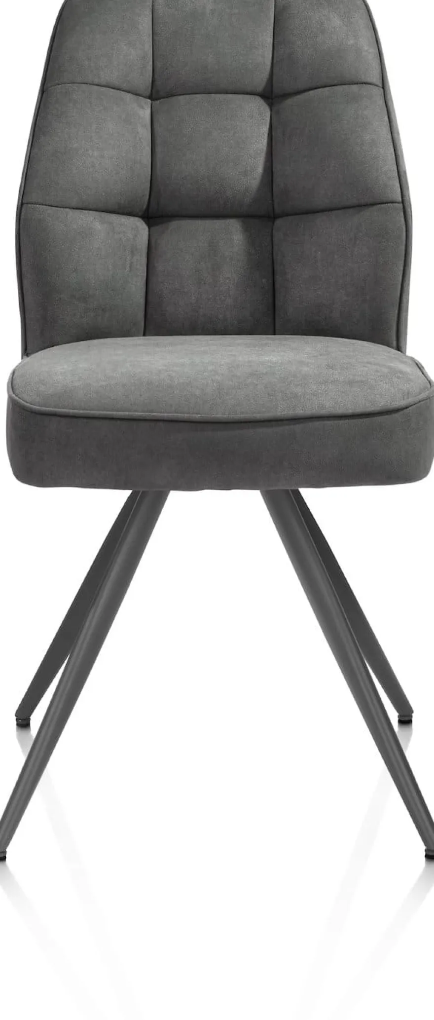 Bell, eetkamerstoel - grafiet frame - pocket - stof Calabria - Antraciet