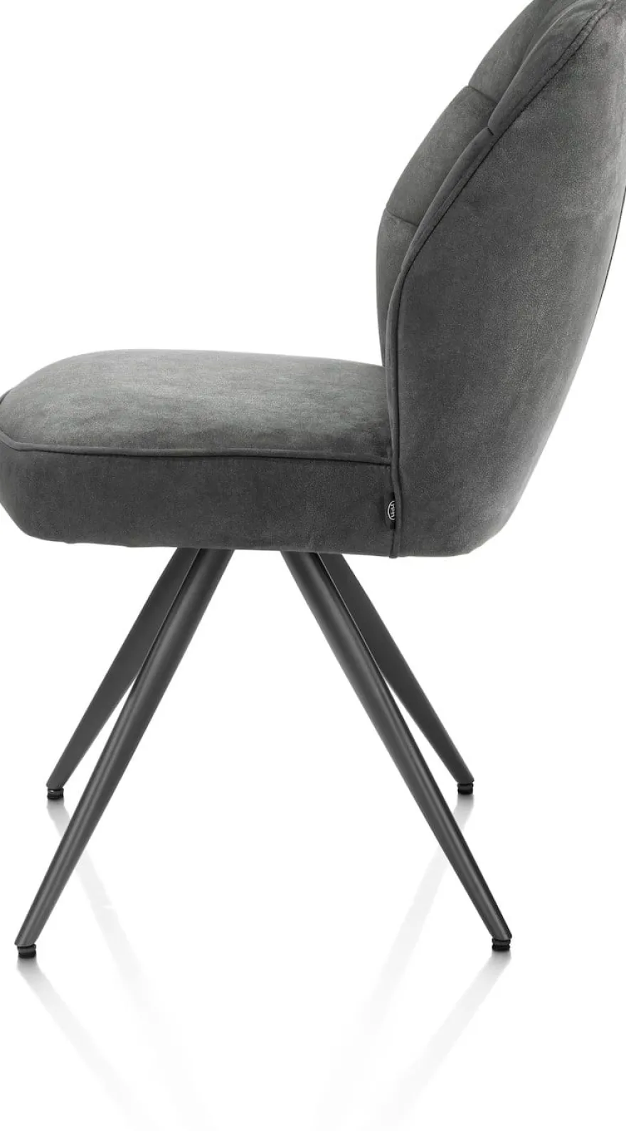 Bell, eetkamerstoel - grafiet frame - pocket - stof Calabria - Antraciet