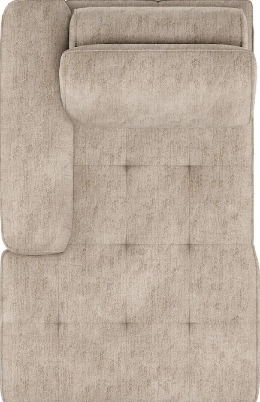 Belluno, longchair - fix rug - arm links