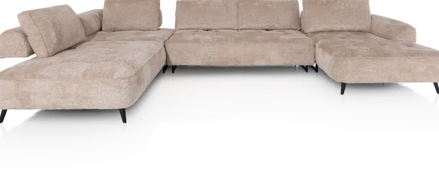 Belluno, U-bank links - stof Derby - Beige