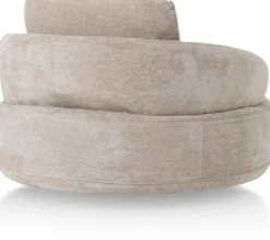Borgia, draaifauteuil - rond 130 cm - Champagne