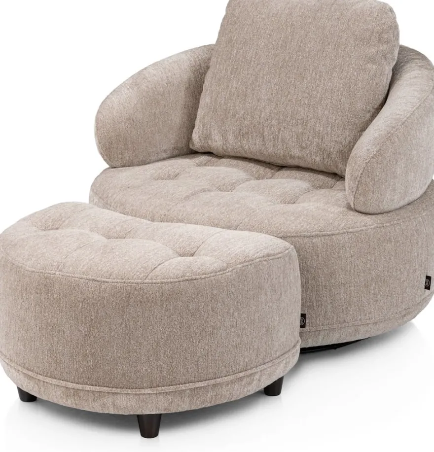 Borgia, draaifauteuil small - rond 100 cm
