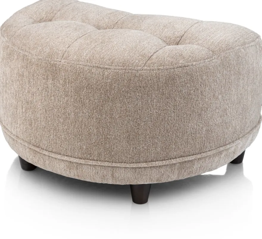 Borgia, poef/hocker small - Champagne