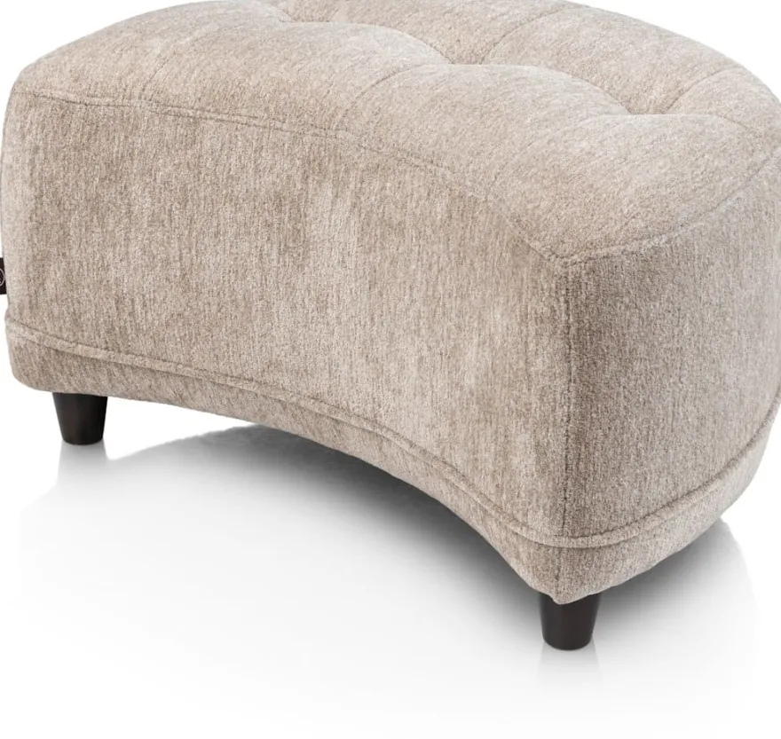 Borgia, poef/hocker small - Champagne